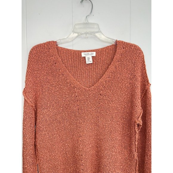 Rachel Zoe V Neck Blouse Sweater Pullover Women's Medium - Picture 4 of 7